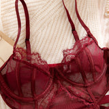 Body dentelle avec gants Extase : photo 8