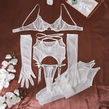 Ensemble lingerie avec gants Déférence : photo 12