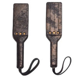 Cravache paddle en cuir double épaisseur | BDSM Empire