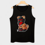 Débardeur Homme Puppy <br> Masque Rouge