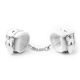 Kit Bondage Blanc <br> Menottes, Chevillères et Collier
