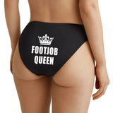 Culotte Coton « Footjob Queen » <br> Taille Basse