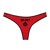 String Coton « BBC Only » <br> Symbole Pique de Dame