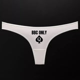 String Coton « BBC Only » <br> Symbole Pique de Dame
