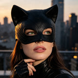 Masque Chat Latex <br> Demi-Visage