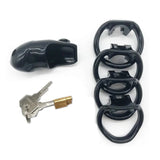 Cage de Chasteté Homme <br> Plastique Avec 4 Anneaux