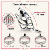 Cage de Chasteté   Souris — dimensions
