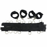 Attaches de Lit Peluche : attaches et sangles à plat, noir