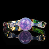 Bâillon Boule Cristal Sangle Holographique : bâillon boule cristal sur sangle holographique, photo 4
