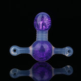 Bâillon Boule Silicone Pailleté Irisé : bâillon boule pailletée et sangle irisée, photo 4