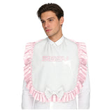 Bavoir Sissy Homme Brillant à Volants : bavoir brillant à volants imprimé pour homme, photo 5