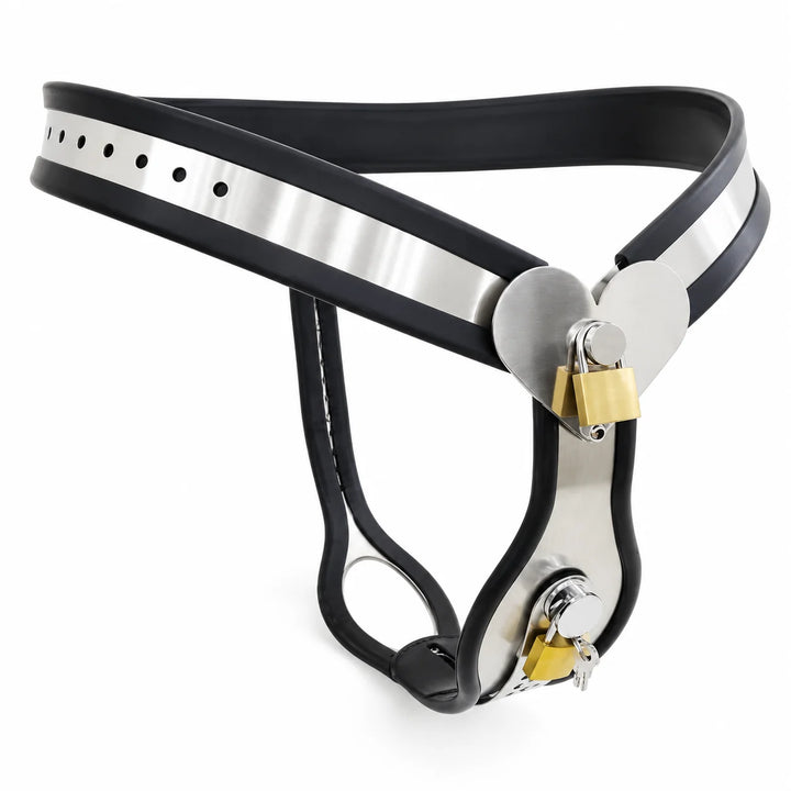 Ceinture cœur et inserts A/B/C : ceinture noire