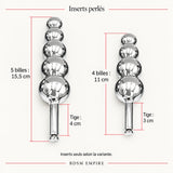 Ceinture acier et chaîne de taille : inserts perles
