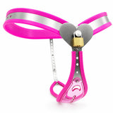Ceinture cœur et inserts A/B/C/D : ceinture rose
