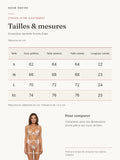 Ensemble dentelle florale Éden : guide des tailles