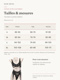 Top fetish à pointes Sédition : guide des tailles