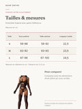 Ensemble lingerie avec gants Déférence : guide des tailles