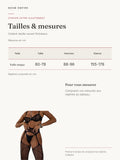 Collant résille ouvert Entrelacs : guide des tailles
