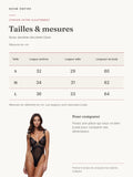 Body dentelle décolleté Désir : guide des tailles