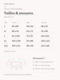 Ensemble Harnais Clouté Soutien-Gorge String : tailles et mesures