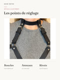Harnais Sous-Poitrine avec Collier : détails et ajustement