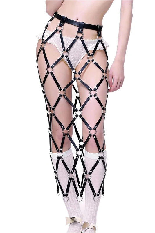 Jupe Cage Harnais Similicuir : vue principale