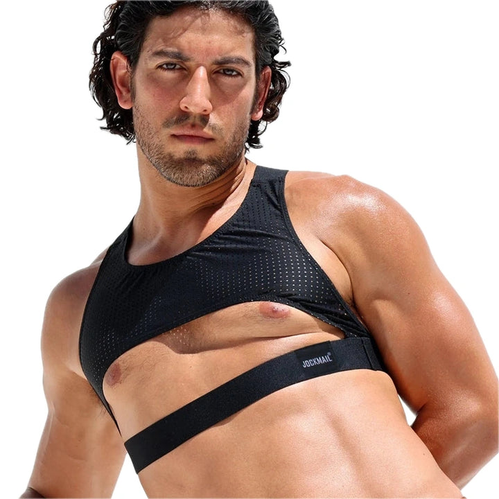 Harnais Haut Court Homme en Maille : vue principale
