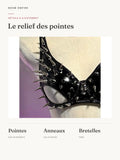 Soutien-Gorge Clouté à Pointes Noir : détails et ajustement