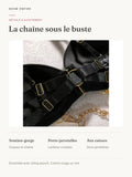 Ensemble Harnais Jarretelles et Chaîne : détails et ajustement