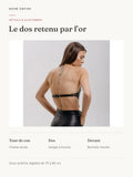 Harnais Bustier à Chaîne Dorée : détails et ajustement