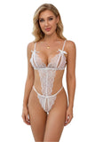 Body dentelle ouvert Innocence : vue principale sur fond blanc