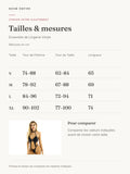 Ensemble de Lingerie  Vinyle : guide des tailles