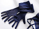 Body Résille Gants et Jarretelles : body résille avec longs gants et jarretelles, photo 5