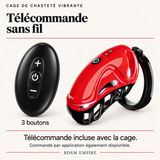 Cage de Chasteté Vibrante par Application — Télécommande sans fil