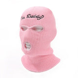 Cagoule Brodée Yes Daddy 3 Trous : cagoule en maille brodée Yes Daddy, photo 9