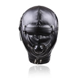 Cagoule SM Cuir PU Noire, 6 Modèles : cagoule SM en cuir PU noir, photo 3