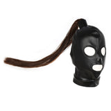 Cagoule SM Cuir PU Noire, 6 Modèles : cagoule SM en cuir PU noir, photo 7