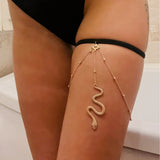 Chaîne de Cuisse Bijou Strass : chaîne de cuisse bijou à strass brillants, photo 4