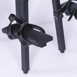 Chaise de Bondage BDSM Bastille : tabouret de bondage noir avec appui-tête et appuis à sangles, photo 5