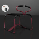 Chaise Sexuelle à Rebond : chaise métal à assise élastique et poignées en mousse, photo 4