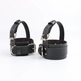 Chevillères Noires à Sangle Talon : paire de chevillères noires à anneau en D, photo 3