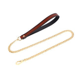 Collier Esclave BDSM Cuir Anneau : collier esclave en cuir à anneau, marron ou noir, photo 4