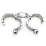 Collier, Menottes et Entraves Acier Lourd : ensemble collier, menottes et entraves en acier inoxydable, photo 10