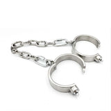 Collier, Menottes et Entraves Acier Lourd : ensemble collier, menottes et entraves en acier inoxydable, photo 11