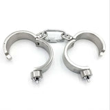 Collier, Menottes et Entraves Acier Lourd : ensemble collier, menottes et entraves en acier inoxydable, photo 16