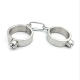 Collier, Menottes et Entraves Acier Lourd : ensemble collier, menottes et entraves en acier inoxydable, photo 17
