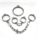 Collier, Menottes et Entraves Acier Lourd : ensemble collier, menottes et entraves en acier inoxydable, photo 20