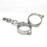 Collier, Menottes et Entraves Acier Lourd : ensemble collier, menottes et entraves en acier inoxydable, photo 22