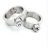 Collier, Menottes et Entraves Acier Lourd : ensemble collier, menottes et entraves en acier inoxydable, photo 7