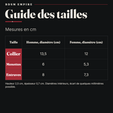 Collier, Menottes et Entraves Acier Lourd : guide des tailles